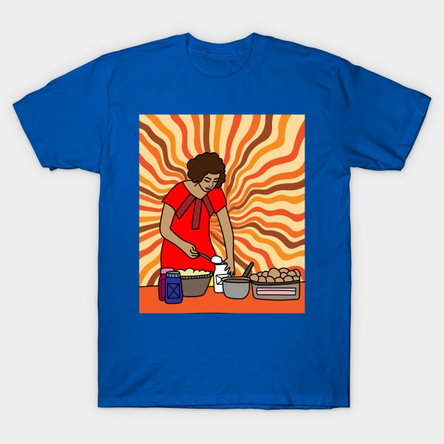 Retro Baking Cake Hobby T-Shirt by flofin